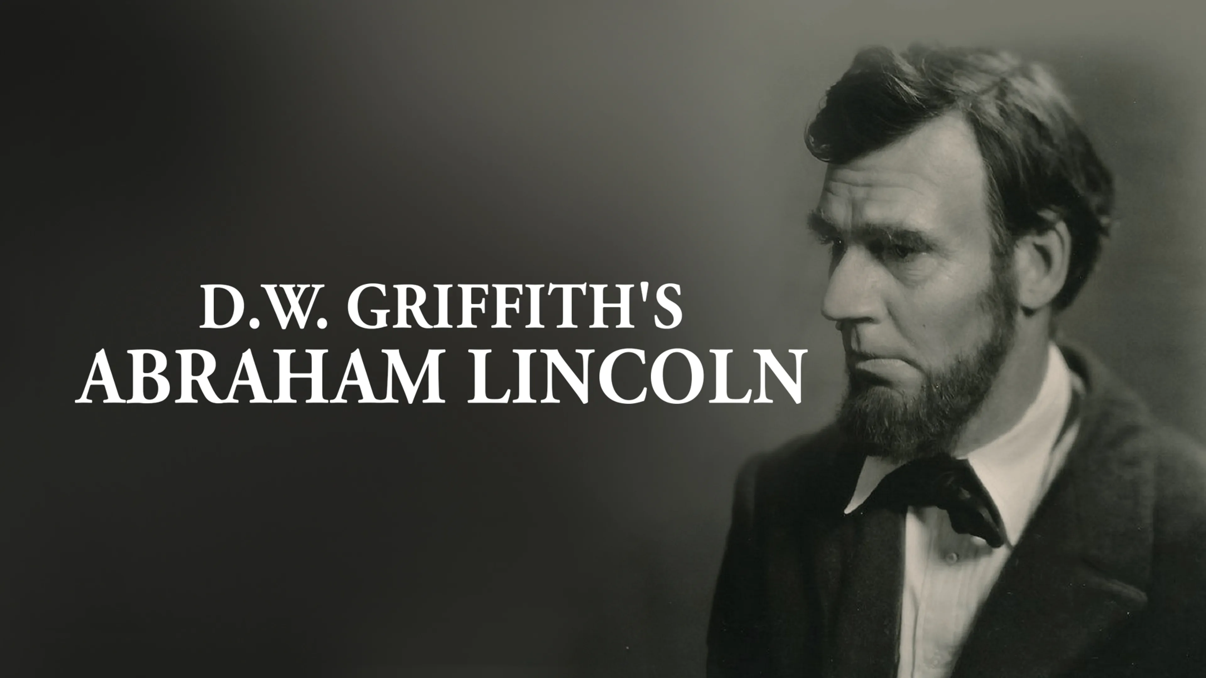 D.W. Griffith's Abraham Lincoln poster